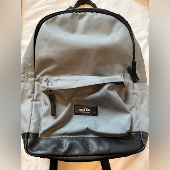 Light Blue and Black Fossil Backpack  (Pre-owned) - Picture 7 of 7